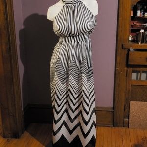 NWOT striped maxi dress